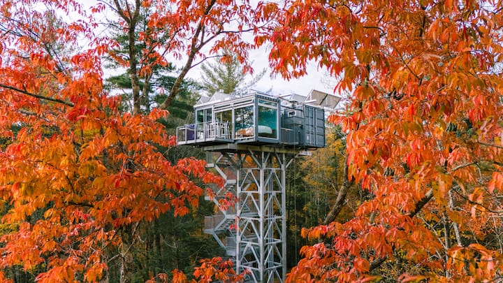 Lookout Tower On River~Rooftop Deck~Hoist Basket!