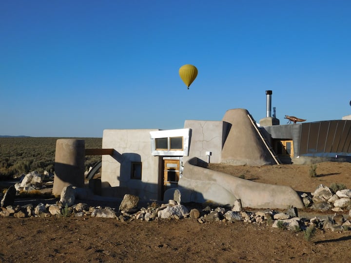 Earthship on the Taos Mesa.