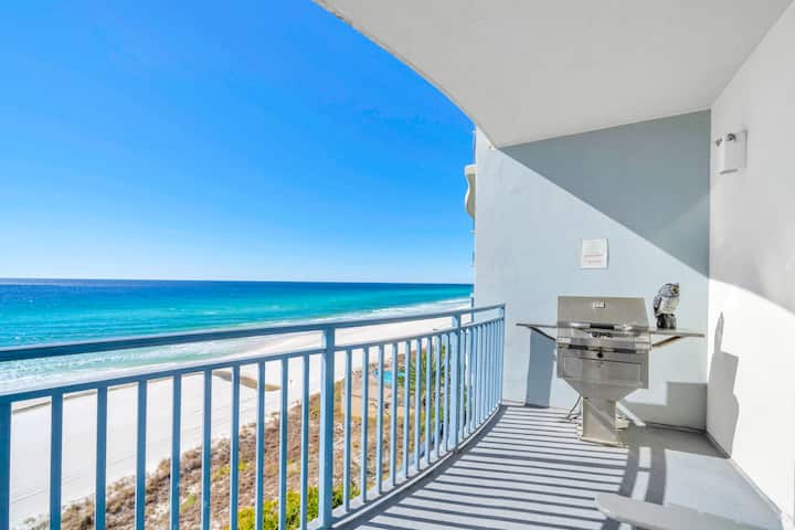 Seaside Gulf Front Condo with Endless Ocean Views