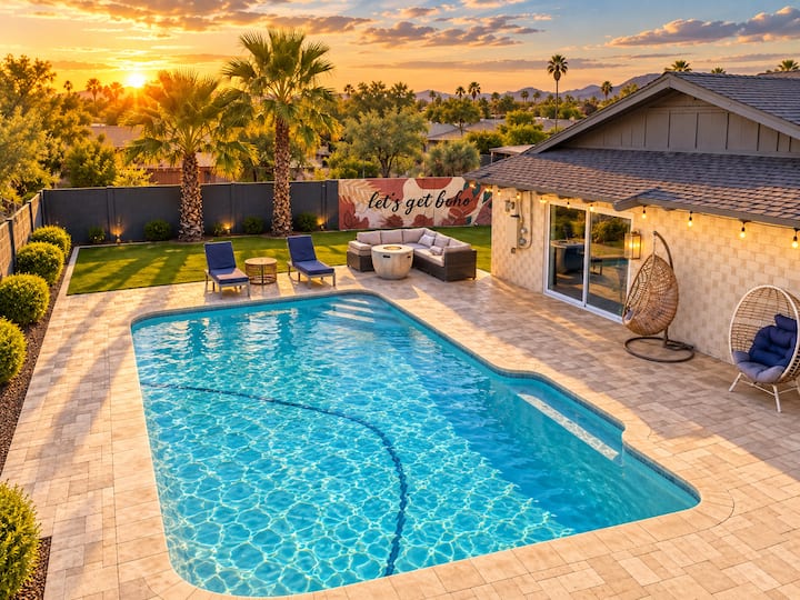 Old Town Scottsdale | Heated Pool and BBQ Oasis
