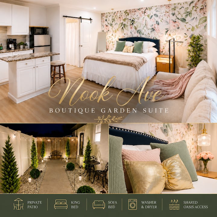 Nook Ave Studio| Priv Patio| Pool & Hot Tub Access