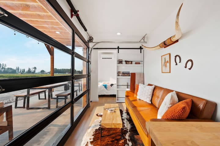 Cowboy Shipping Container With Private Hot Tub
