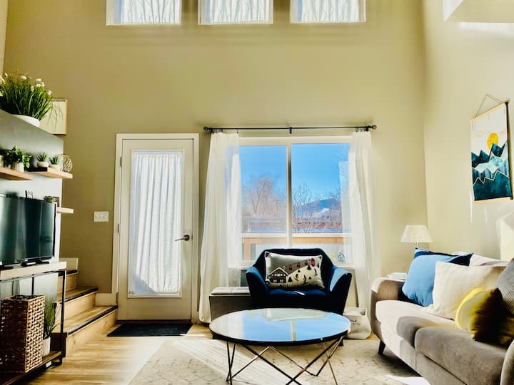 Modern and cozy condo; walk downtown