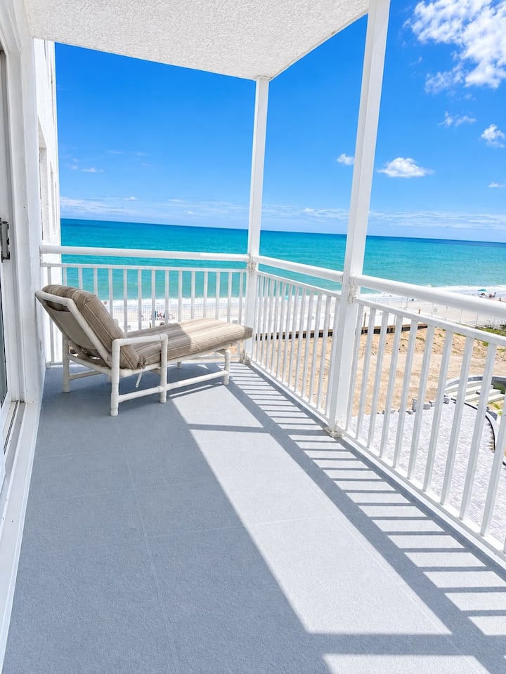 Beachfront Condo • Ocean Views • 2BR w/ Balcony