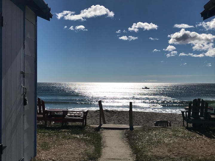 Moody beach cabin by the sea