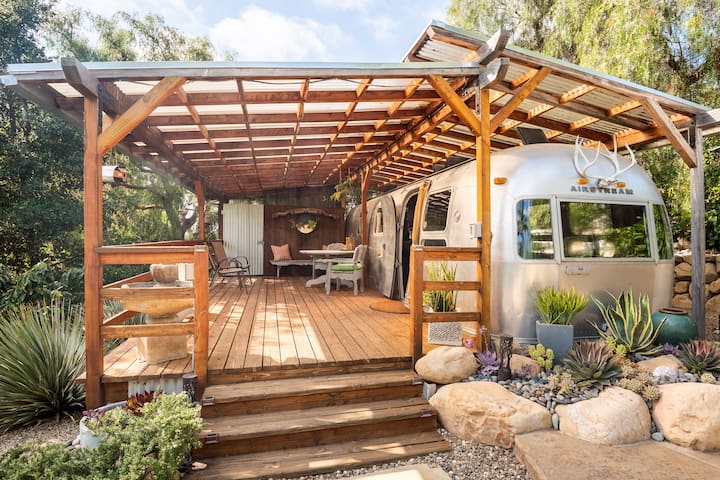 Kick Back in an Iconic 1974 Airstream on an Organic Ranch