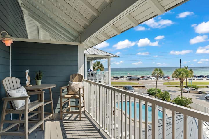 Summer breeze house beach view