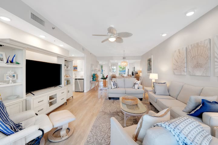 Waterfront 2BR 2BA | Pool - 10 min walk to Beach