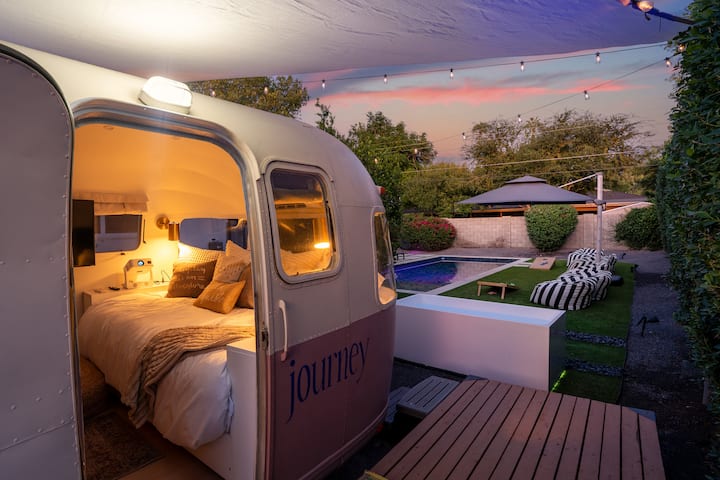 The PINK Airstream | Cold Plunge | Pool