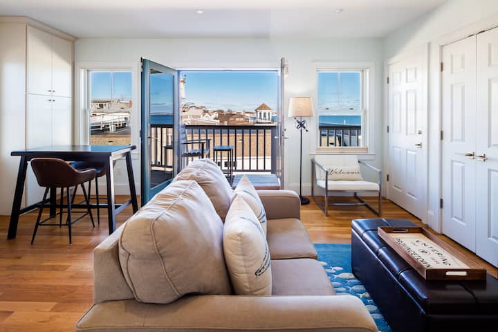 NEW! Quiet Beachfront Penthouse w/ Parking & Deck