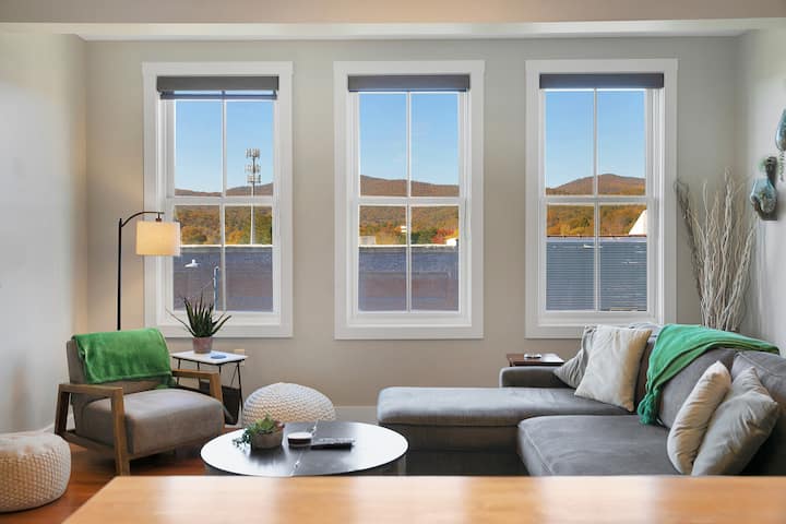 Penthouse Mountain View Condo Downtown Brevard