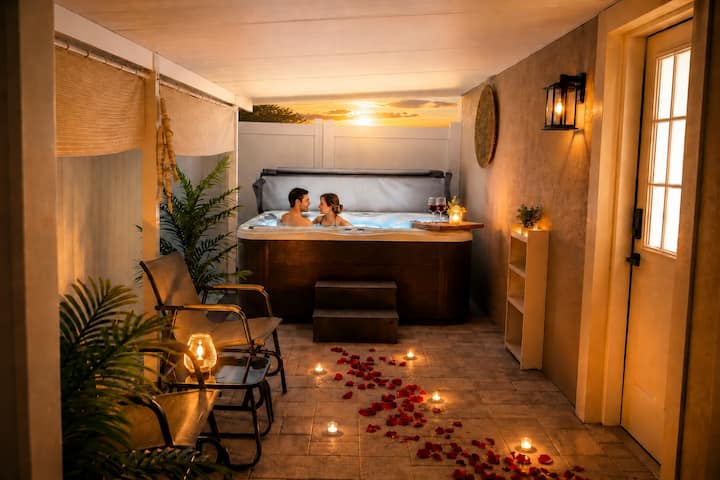 Luxury Suite Near Tampa Airport | Private Hot Tub