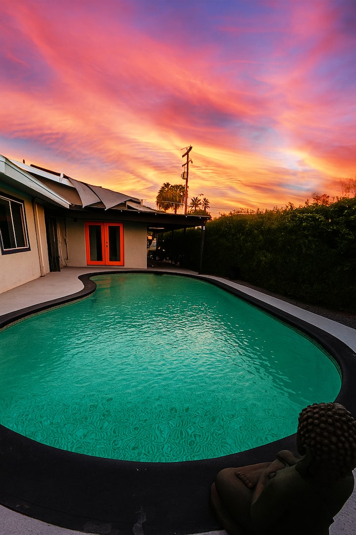 Private Pool House Walkable to El Paseo