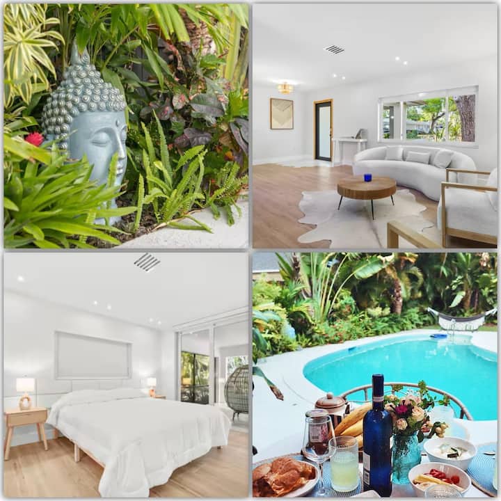 Trendy 3b/2b prestige location home with a pool!