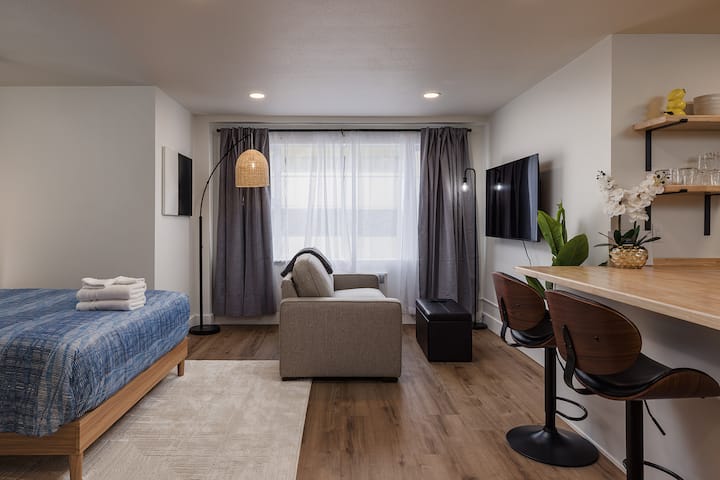 Stylish Downtown Studio - Free Parking plus Kitche
