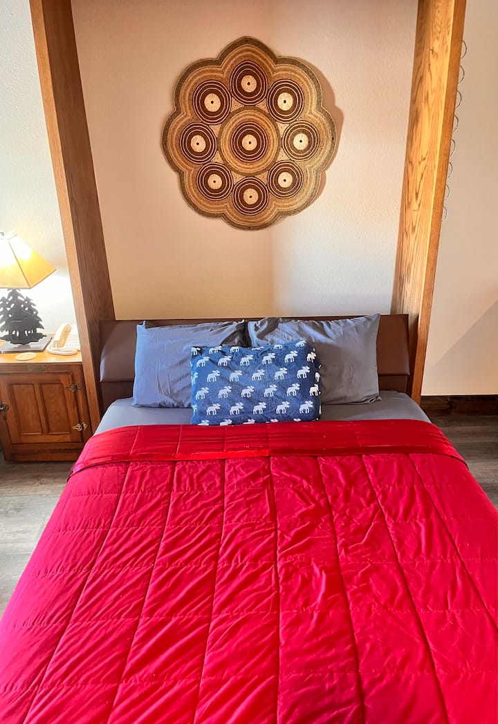 Kate’s studio condo in the Rocky Mountains